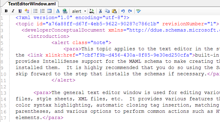 Text Editor Window